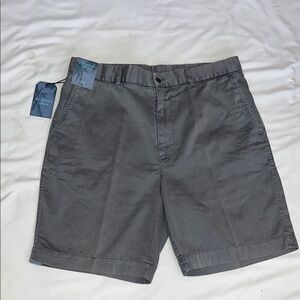 Roundtree & Yorke Gray Flat Front Shorts